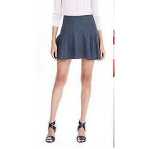 Banana Republic Navy Pinstripe Linen Blend Skort Size 8